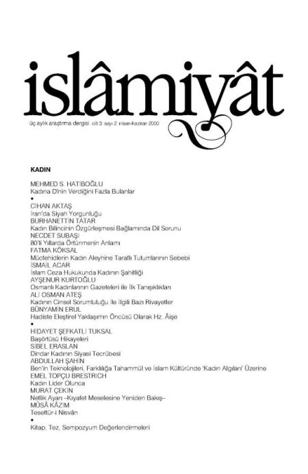 İSLAMİYAT (Kadın)